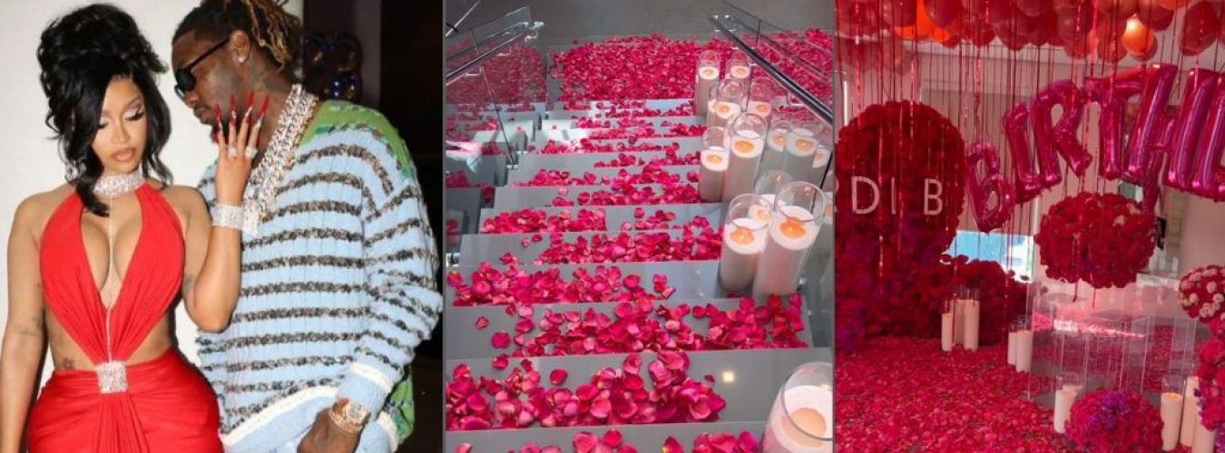 Cardi-B-tells-Offset-as-he-surprises-her-with-a-house-full-of-roses-on-her-birthday