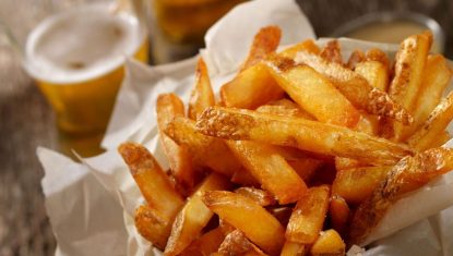 French Fries and a Beer