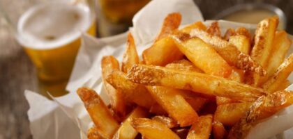 French Fries and a Beer